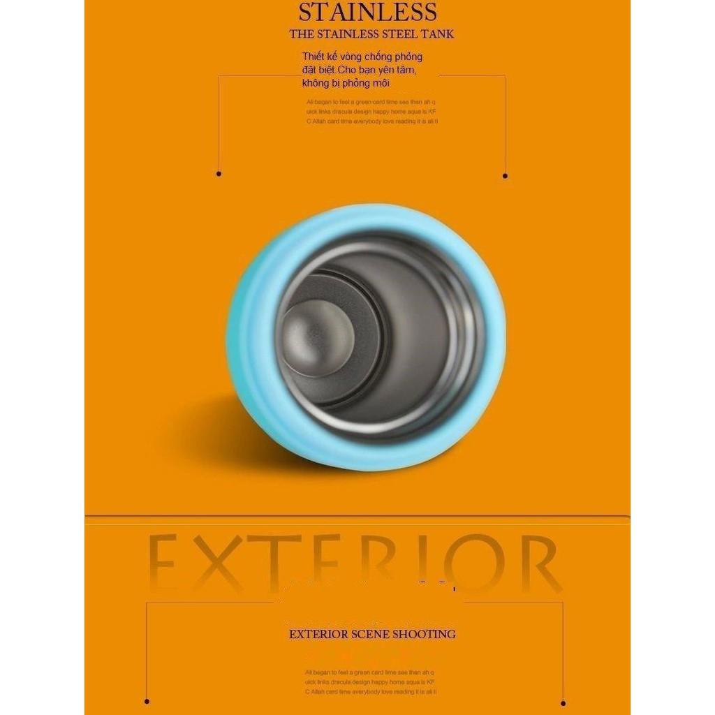 BÌNH GIỮ NHIỆT HÌNH THÚ KUTE 500 ML CHẤT LƯƠNG TỐT - bình giữ nhiệt 500ml inox in hình thú cute - binh giư nhiet - ly