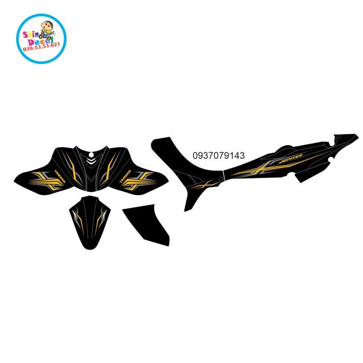 Tem rời jupiter MX dán xe đen
