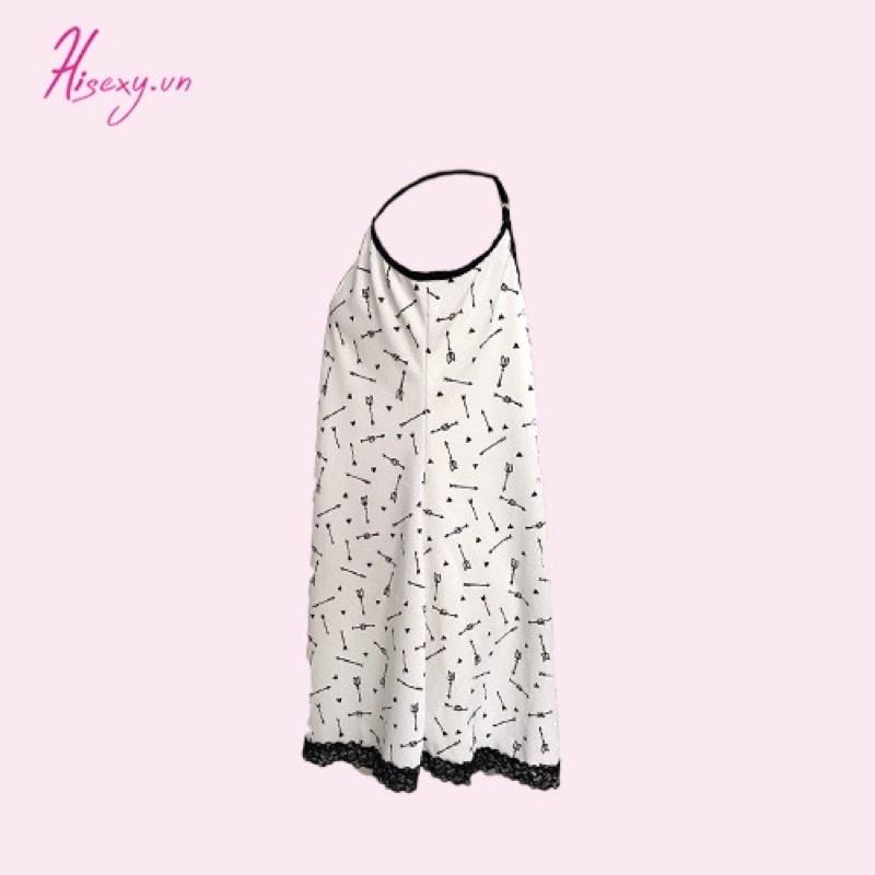 T508 HISEXY Đầm Ngủ Thun Lụa Mặc Nhà Có Đủ Size Dưới 65Kg