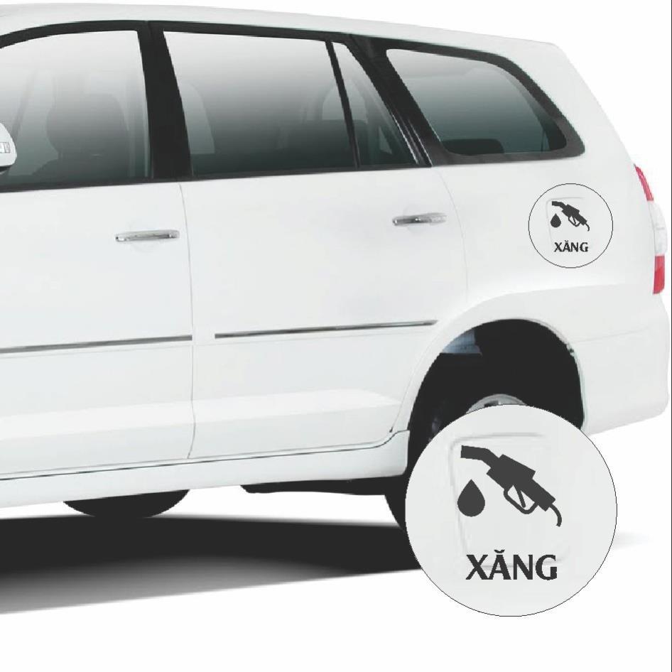 Tem dán xe bán tải icon phân biệt xăng - dầu