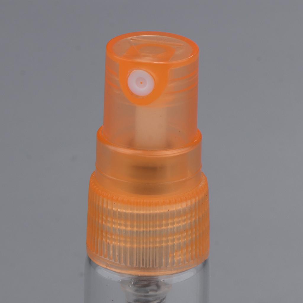 10x Empty 5/10mL Refillable Perfume Bottle Pump Spray Tube Glass Vials 5 ML