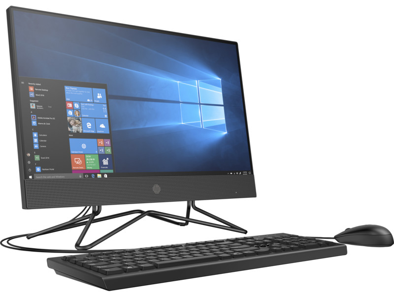 Máy tính để bàn HP 200 Pro G4 AIO Non Touch, Core i3-10110U(2.10 GHz,4MB),4GB RAM,1TB HDD,DVDRW,Intel UHD Graphics,21.5&quot;FHD,Wlan ac+BT,USB Mouse &amp; Keyboard,Win 10 Home 64_2J892PA - Hàng Chính Hãng