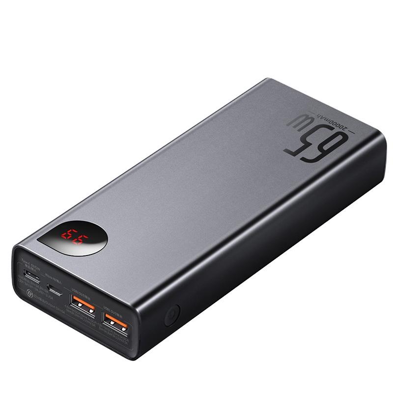 Baseus -BaseusMall VN Pin sạc dự phòng Baseus Adaman Digital Display Quick Charge Power Bank 20000mAh 65W (Hàng chính hãng)