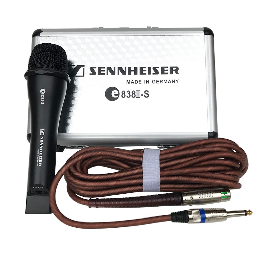 Micro có dây Sennheiser 838II-S - Thiết kế bắt mắt, sang trọng - Chất âm nhẹ, siêu sáng - Bắt âm nhạy, chống hú, chống nhiễu tốt - Dây dài 5m - Hàng nhập khẩu