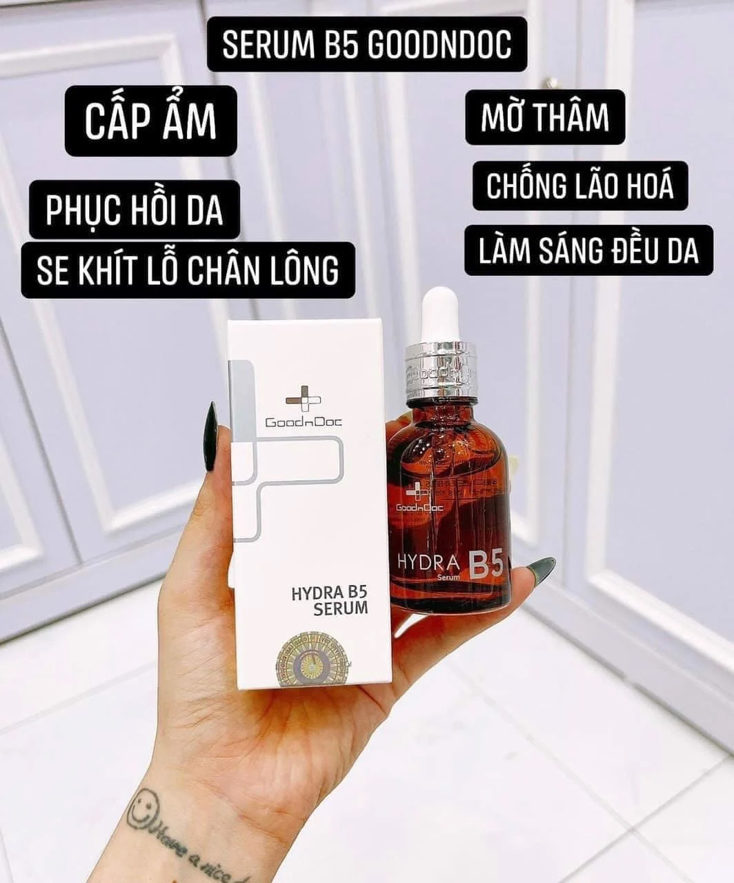 Serum B5 HYDRA cấp ẩm phục hồi da, làm trắng sáng da La RochePosay Goodndoc 