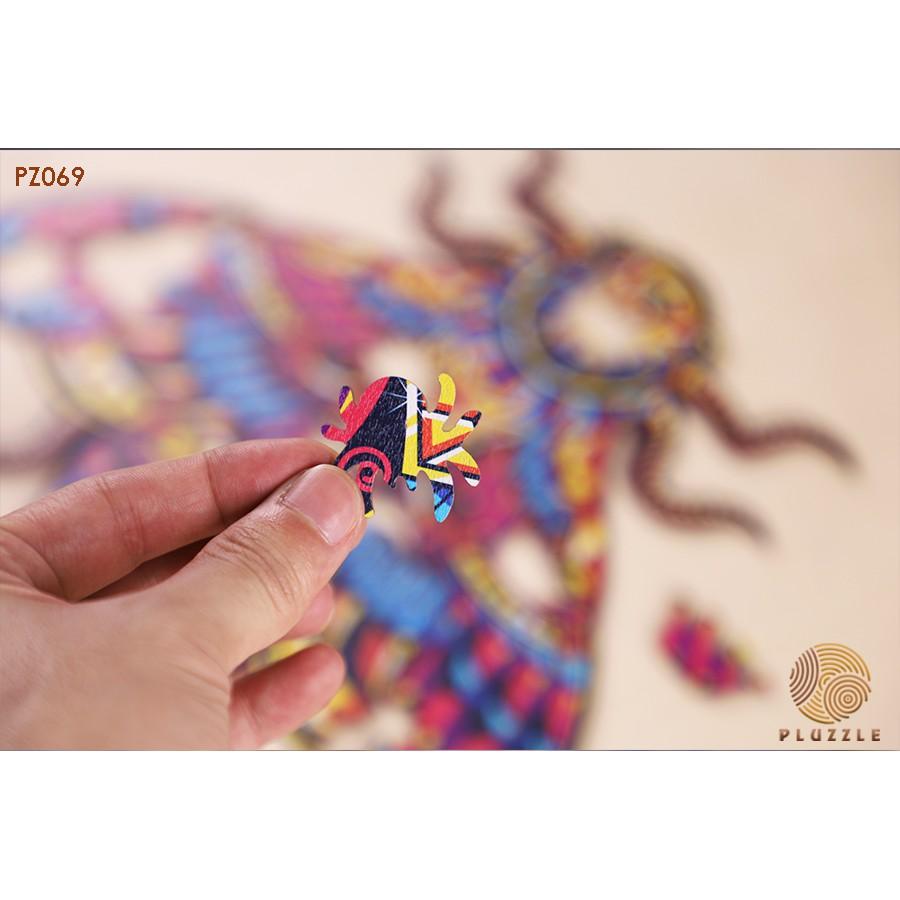 PLUZZLE Bộ xếp hình gỗ đồ chơi puzzle ghép hình con vật độc đáo – Con Ong - PZ069