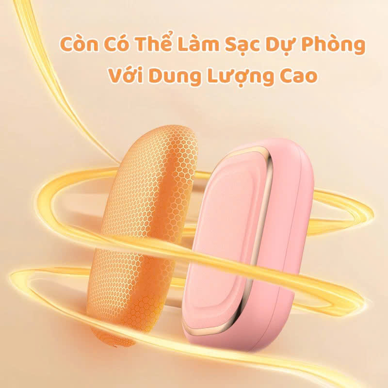 Máy Sưởi Tay Mini LED Cầm Tay Làm Ấm Nhanh 8s Sạc USB 3 Mức Độ Nhiệt Tùy Chỉnh Chế Độ Sạc Dự Phòng Kèm Dây Treo Tiện Dụng Văn Phòng Du Lịch Phượt Dã Ngoại MÀU TRẮNG – Hàng Nhập Khẩu