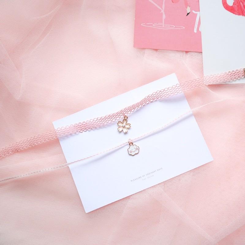 Vòng cổ đám mây - Choker hoa sakura