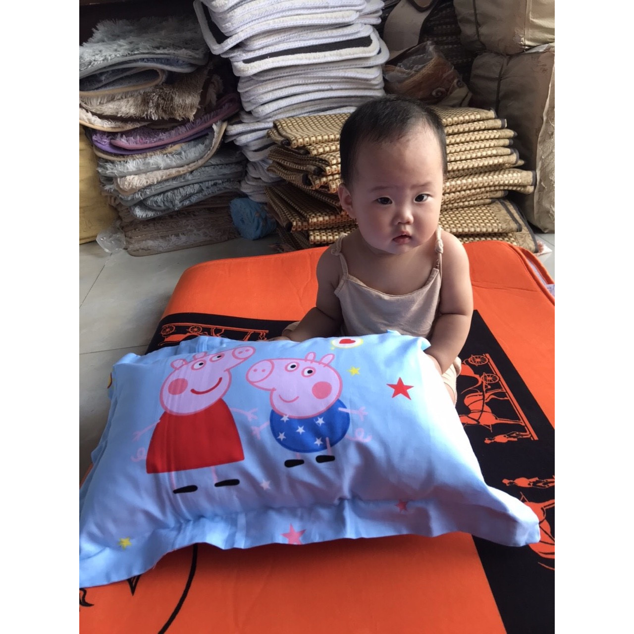 Gối Nằm Cho Bé - PEPA XANH