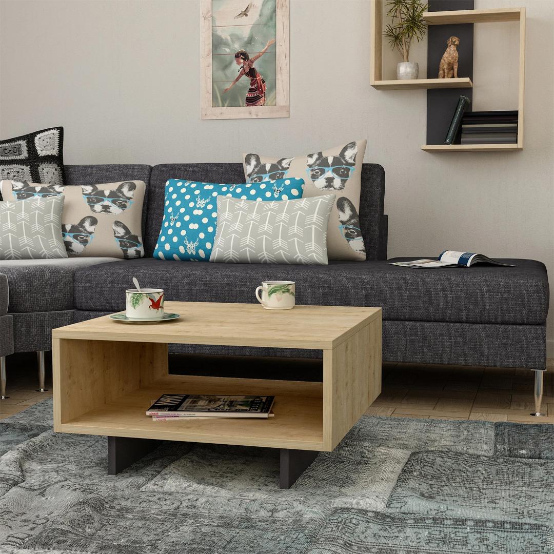 Bàn trà gỗ hiện đại SMLIFE Ciara  | Gỗ MDF dày 17mm chống ẩm | D60xR60xC32cm