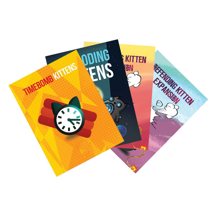 Combo Bài Mèo Nổ Exploding Kittens + 4 Bản Mèo Mở Rộng + Bọc Bài