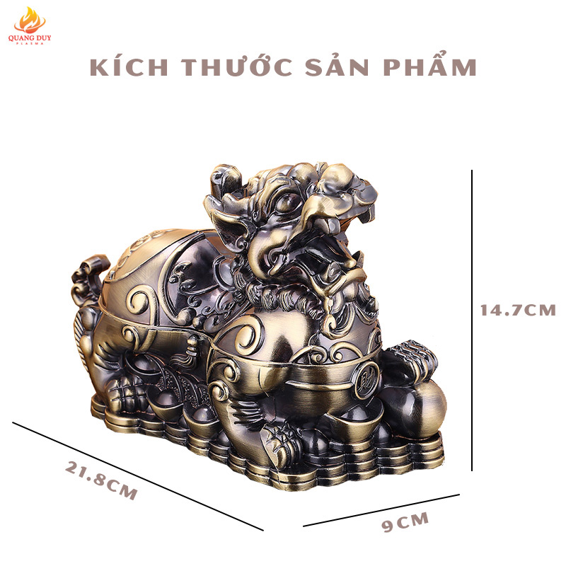 Gạt tàn thuốc phong thủy linh vật kỳ lân chiêu tài may mắn sự giàu có độc lạ