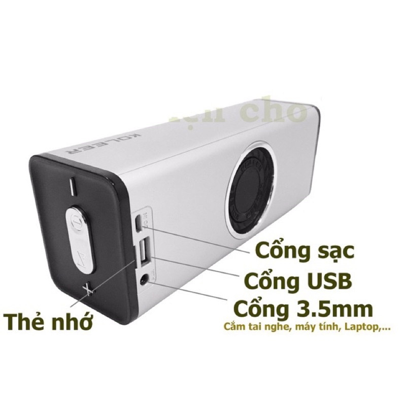 Loa bluetooth KOLEER bass căng đét - Đẳng cấp vượt trội - Âm thanh hay, trầm, ấm, kiểu dáng đẹp - Hàng chính hãng