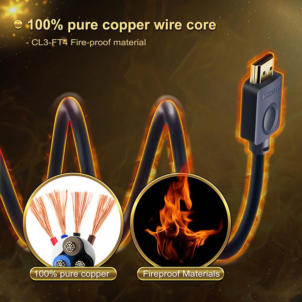 Cáp HDMI to HDMI tốc độ cao cho PC máy chiếu HDTV 2.0 4k 60Hz 3D UHD