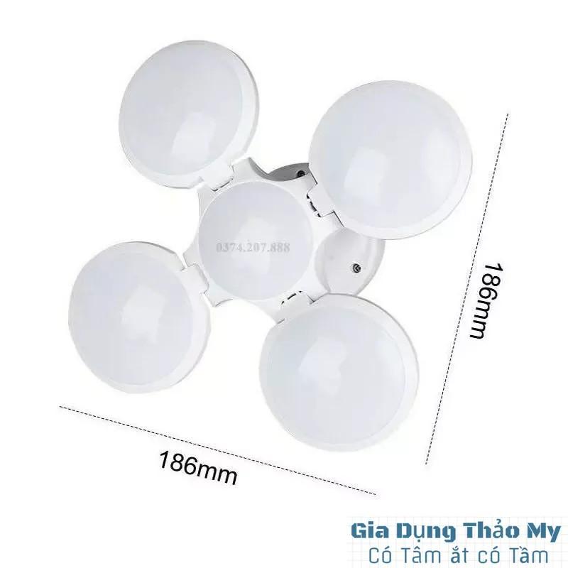 Đèn Led siêu sáng tích điện 4 cánh siêu sáng 40W