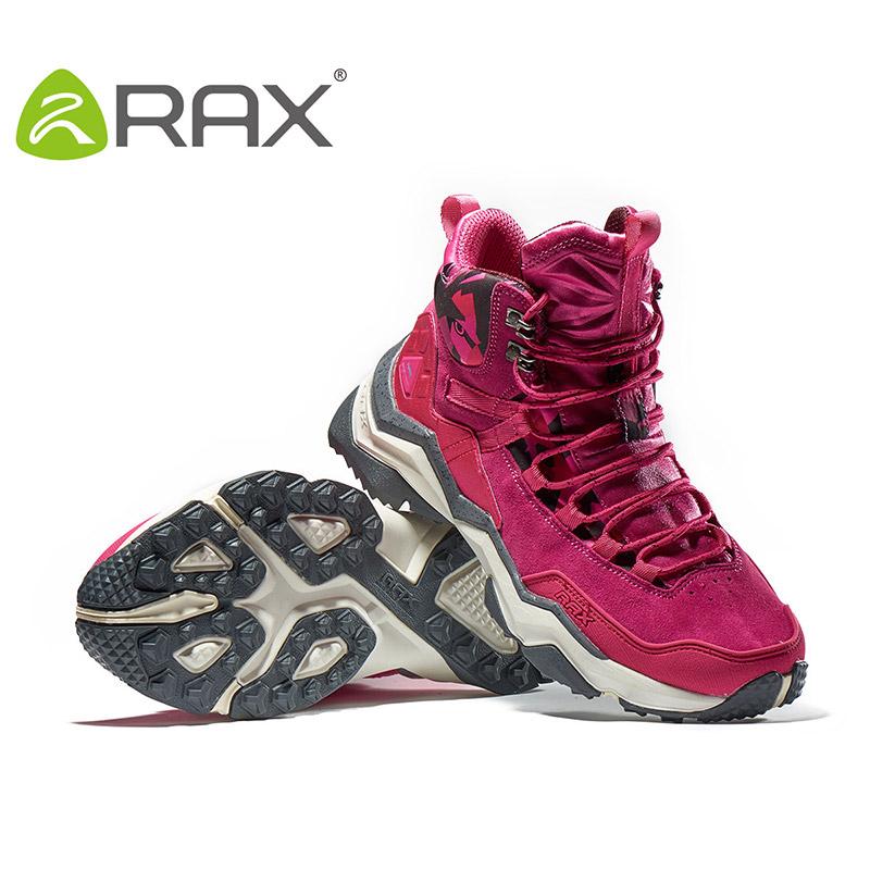 RAX Nữ Đi Bộ Đường Dài Giày Chống Nước Giày Đi Bộ Nhẹ Giày Leo Núi Chống Trơn Trượt Giày Thể Thao Ngoài Trời Du Lịch Color: carbon black Shoe Size: 39