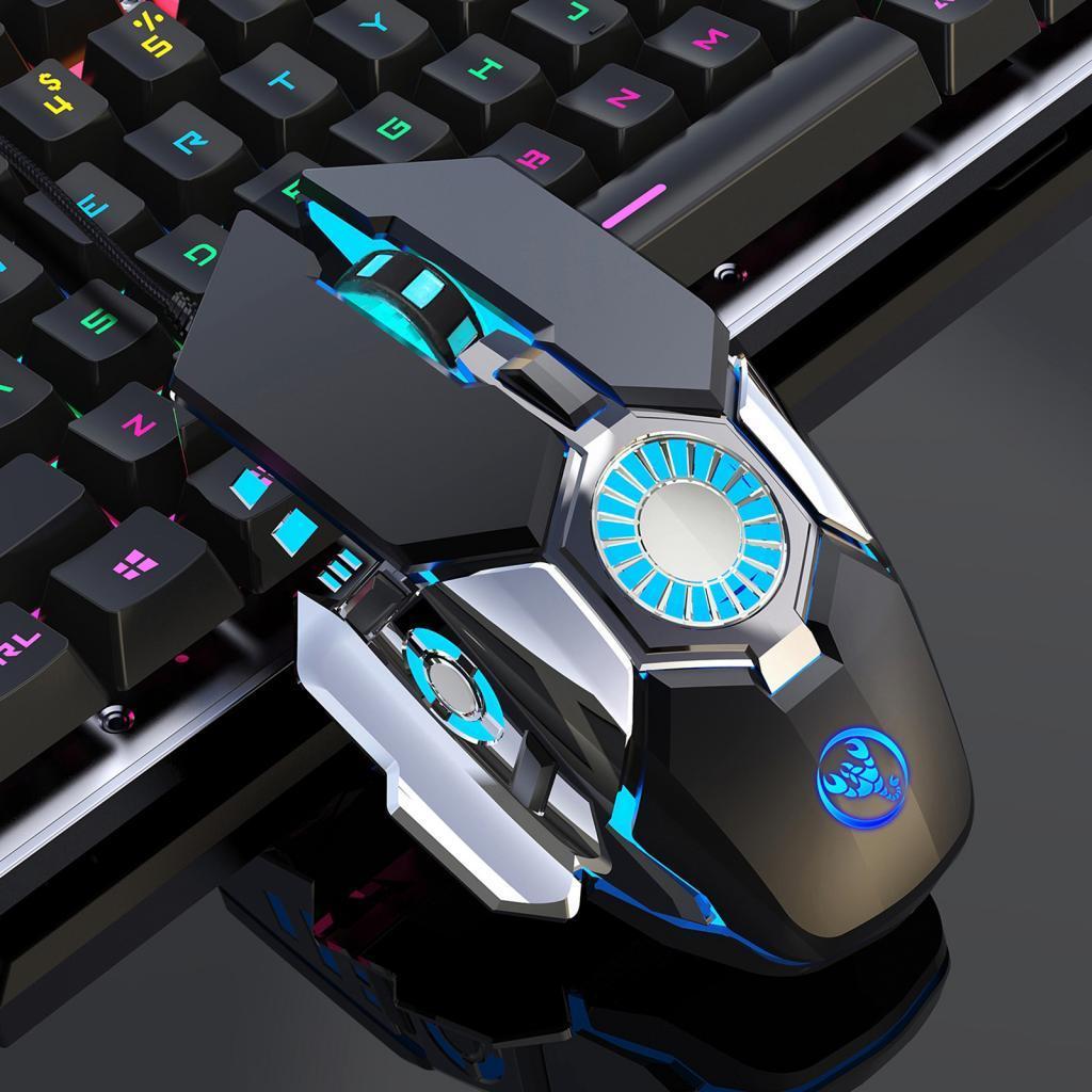 Professional Wired Gaming Mouse 6 Buttons 6400DPI USB Computer Mouse Gamer Mice