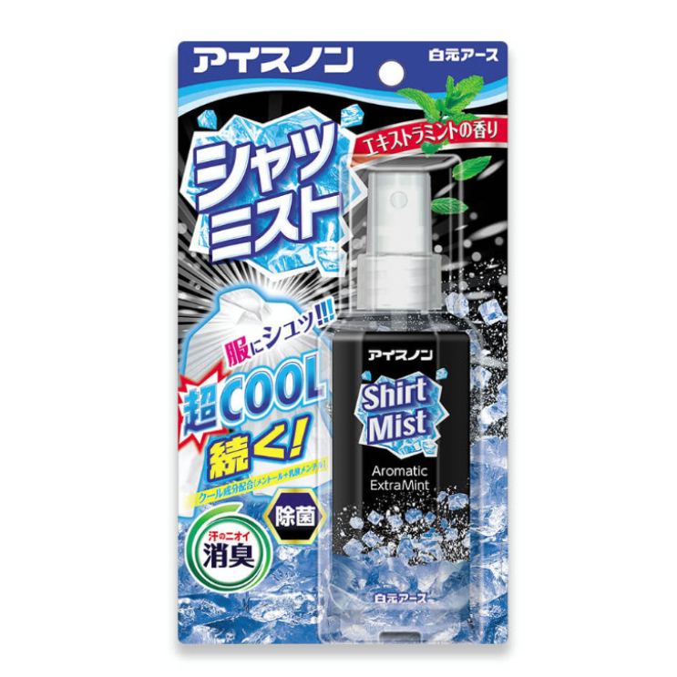 Xịt lạnh quần áo làm mát cơ thể Hakugen Earth Shirt Mist Nhật Bản 100ml