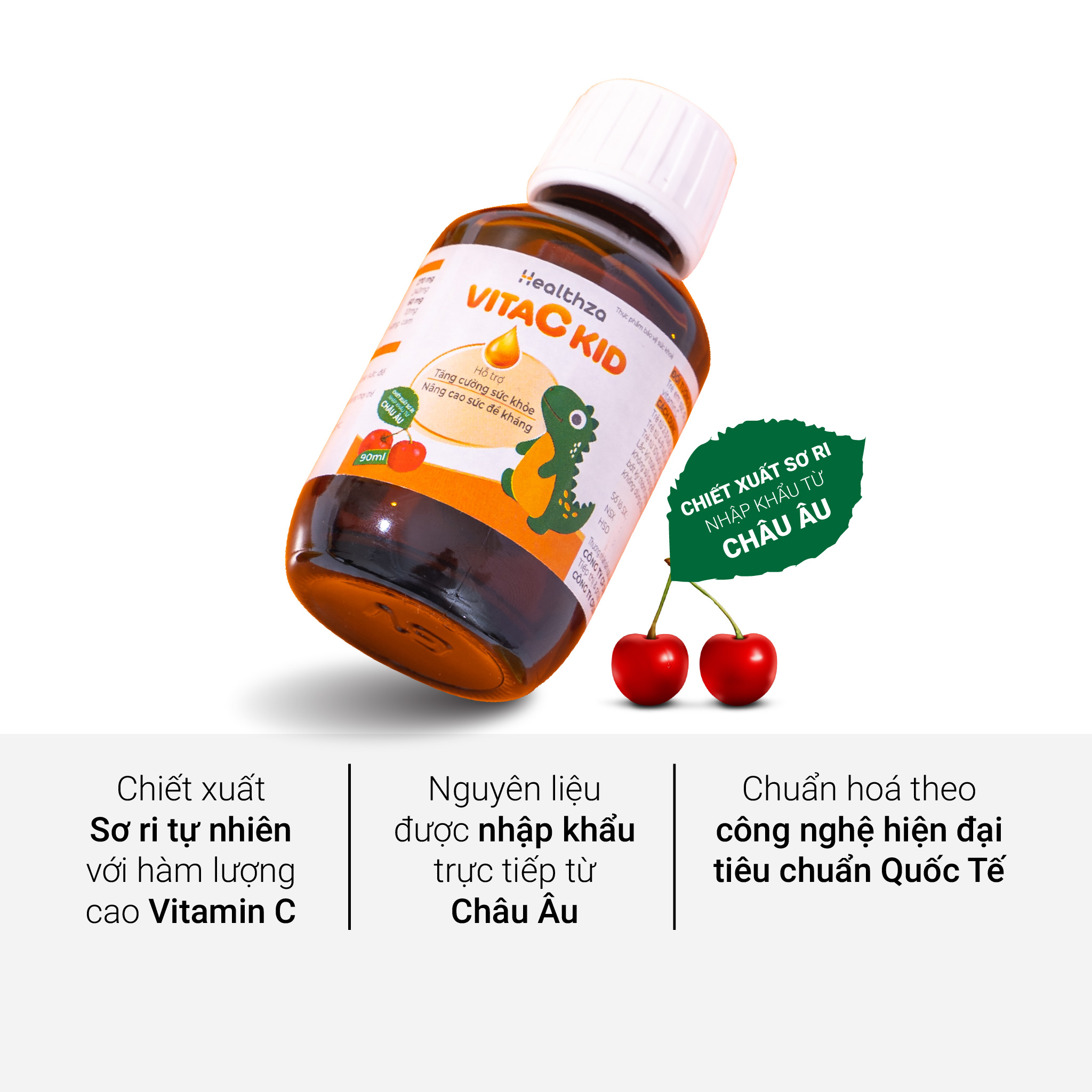 SIRO HEALTHZA VITAC KID BỔ SUNG VITAMIN C 1 LỌ X 90ML