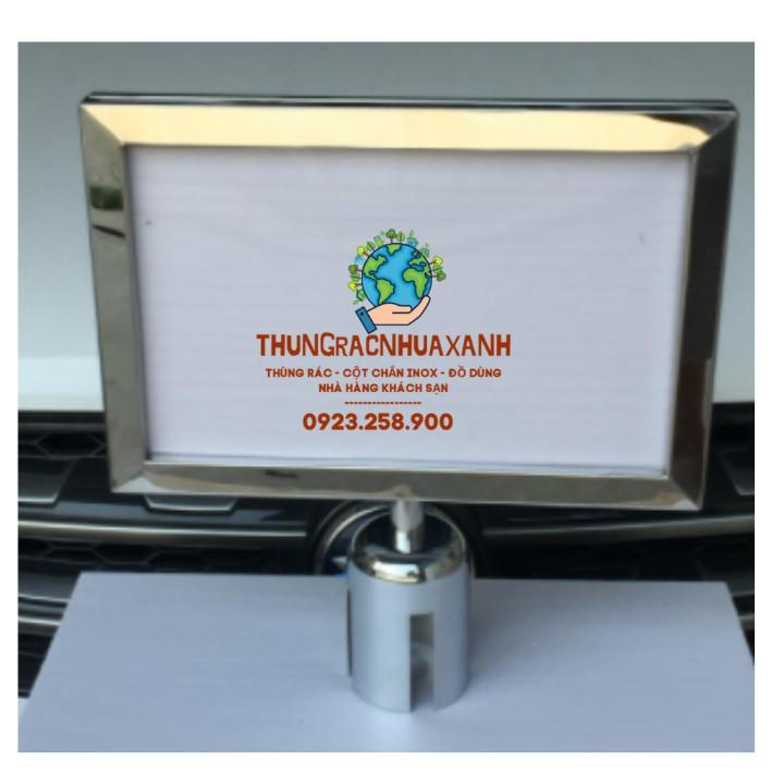 BIỂN BÁO BẢNG A3 CỘT CHẮN INOX 2M