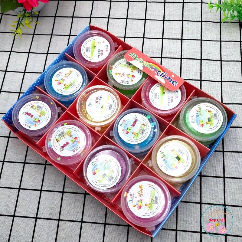 Slime HỘP HOA QUẢ LOẠI NHỎ charm sao nhũ đa dạng cực đẹp thiết kế độc đáo ấn tượng Đồ chơi Slam Gudetama
