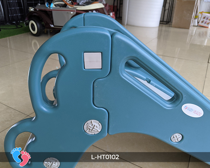 Cầu trượt tuột có ném bóng rổ cho bé BABY PLAZA L-HT0102