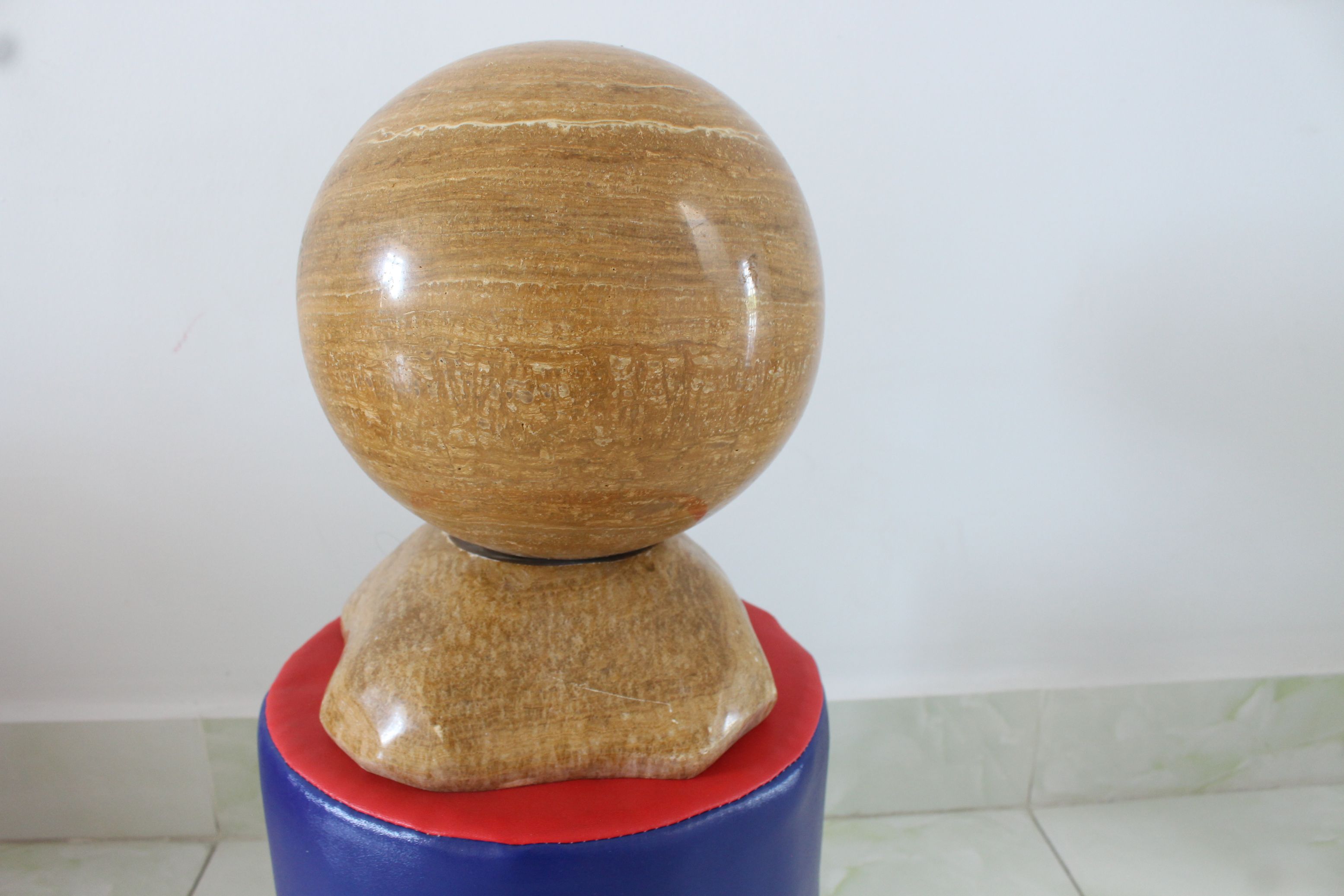 Quả cầu đá Serpentine tự nhiên nặng 16.6kg đường kính 21cm MS41