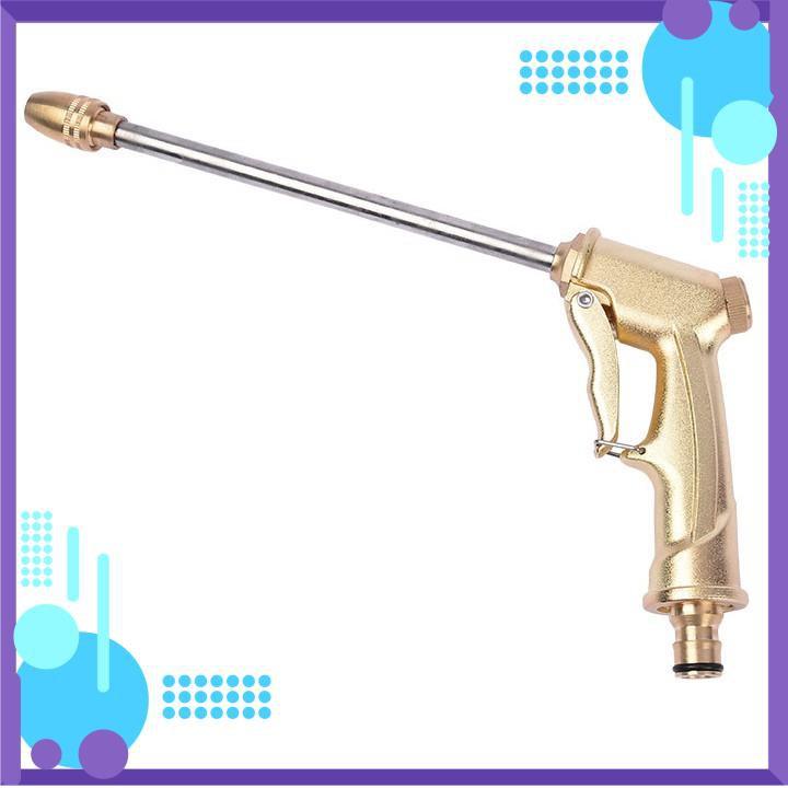Vòi Xịt️ Bộ dây vòi xịt nước rửa xe, tưới cây ,tăng áp 3 lần,loại 7m,10m 206701-2 đầu đồng,cút,nối nhựa đen