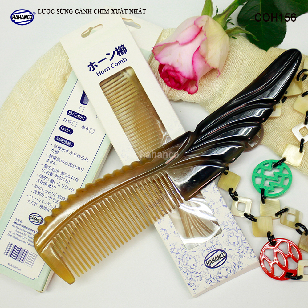 Lược sừng thân cánh chim COH156 - Mẫu cao cấp màu sắc đẹp - Chăm sóc tóc