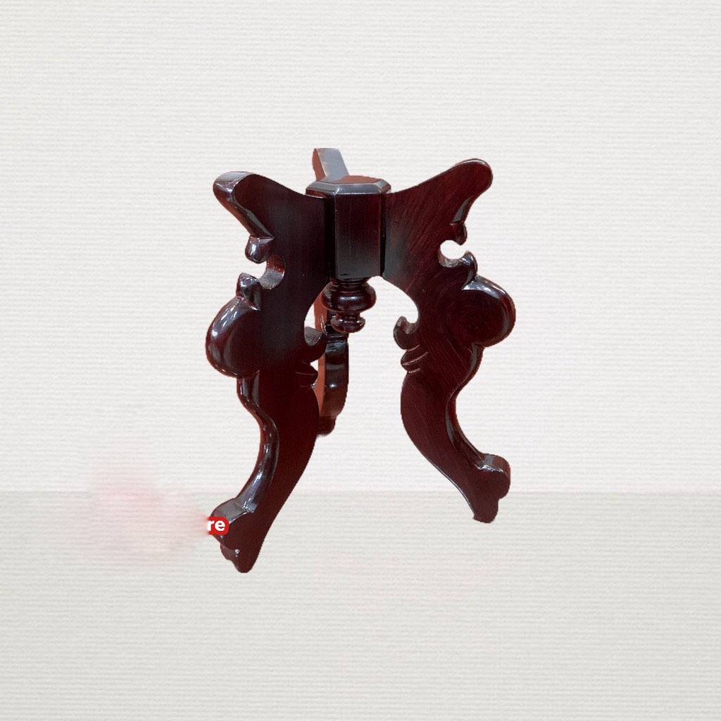 CHÒ GỖ TRÀM 3 CHÂN + ĐĨA CHƯNG TRÁI CÂY BÀN THỜ