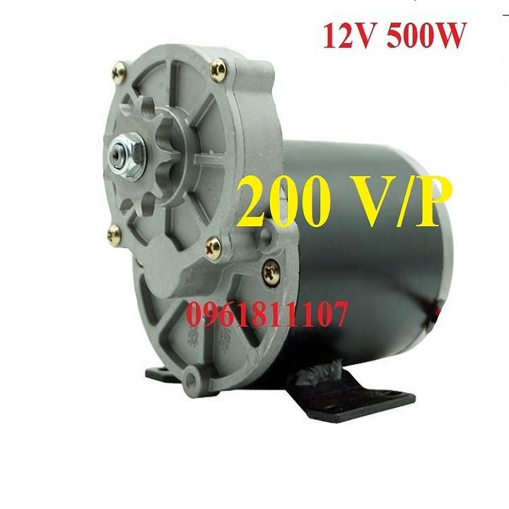 Motor giảm tốc 12V 500w có chổi than