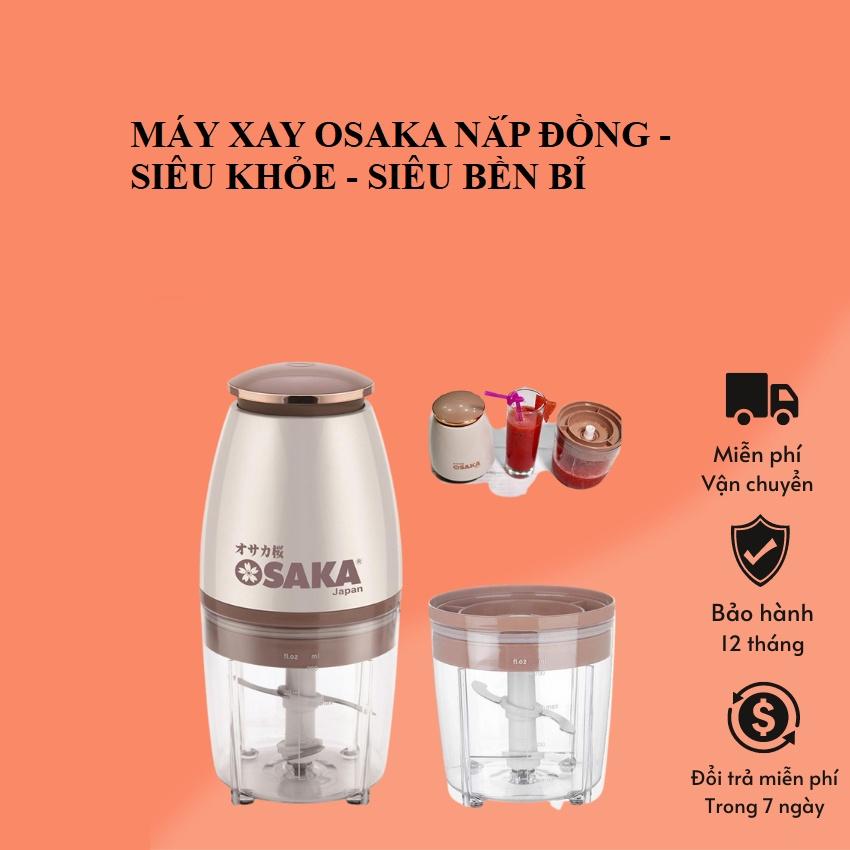 Máy Xay Đa Năng OSAKA Nắp Đồng, Xay Đá, Xay Sinh Tố, Xay Thịt, Xay Mọi Loại Thực Phẩm, Nhỏ Gọn, Tiện Dụng