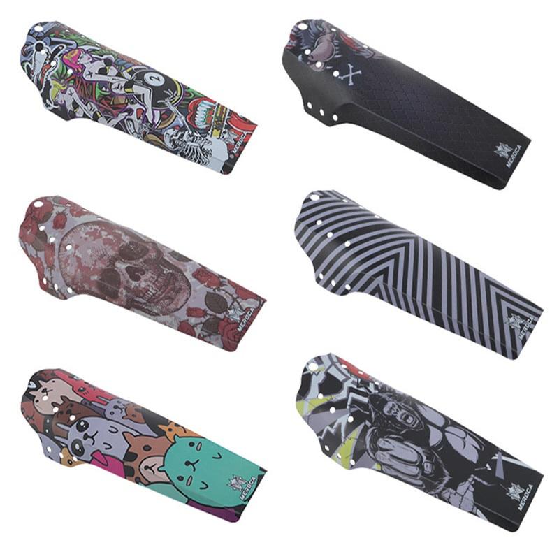 Mountain Bike Mudguard Carbon Fiber Pattern Color DH Downhill Mountain Bike Saddle Mud Removal Tile Bicycle Fender Parts