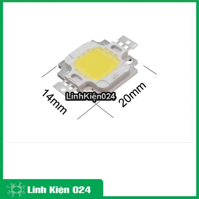 Bóng Đèn Led Luxeon 10W Sáng Trắng - Chip Led Trắng 6000K 9-12VDC Siêu Sáng