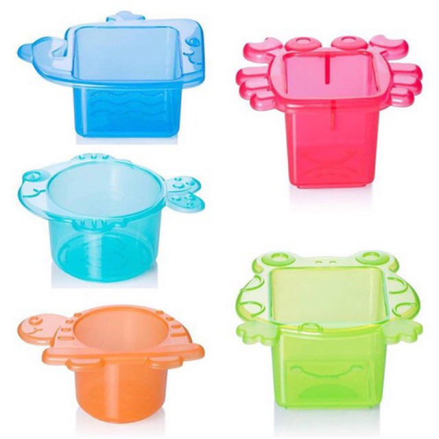 Bộ 5 đồ chơi xếp chồng cho bé khi tắm Upass tặng đồ chơi Toys House