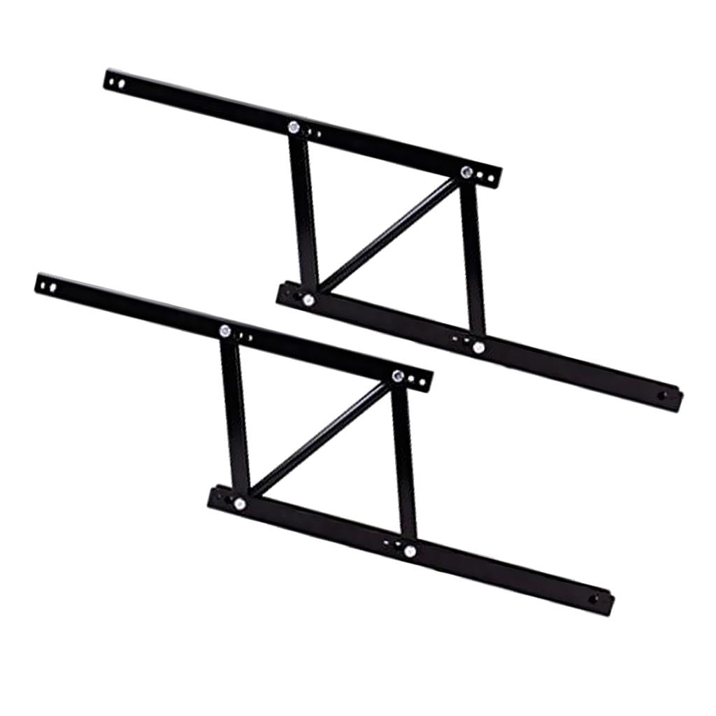 Black Lift up Coffee Table Desk Mechanism Hardware Hinge Spring Stand
