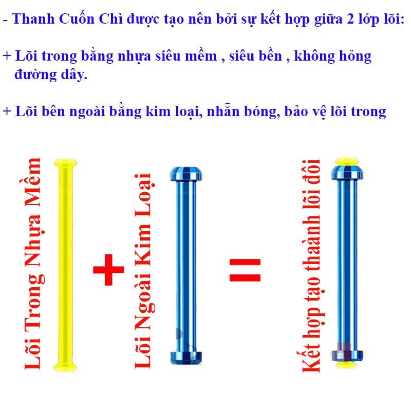 Chì Câu Đài Tàng Hình Lõi Kép- Chì Lá Cuốn Sẵn Cao Cấp PK-7 ( Sét 3 Viên )