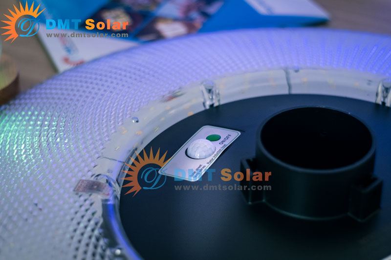 Đèn đĩa bay UFO kim cương năng lượng mặt trời chiếu sáng sân vườn công suất 1000W - UFO1000KC
