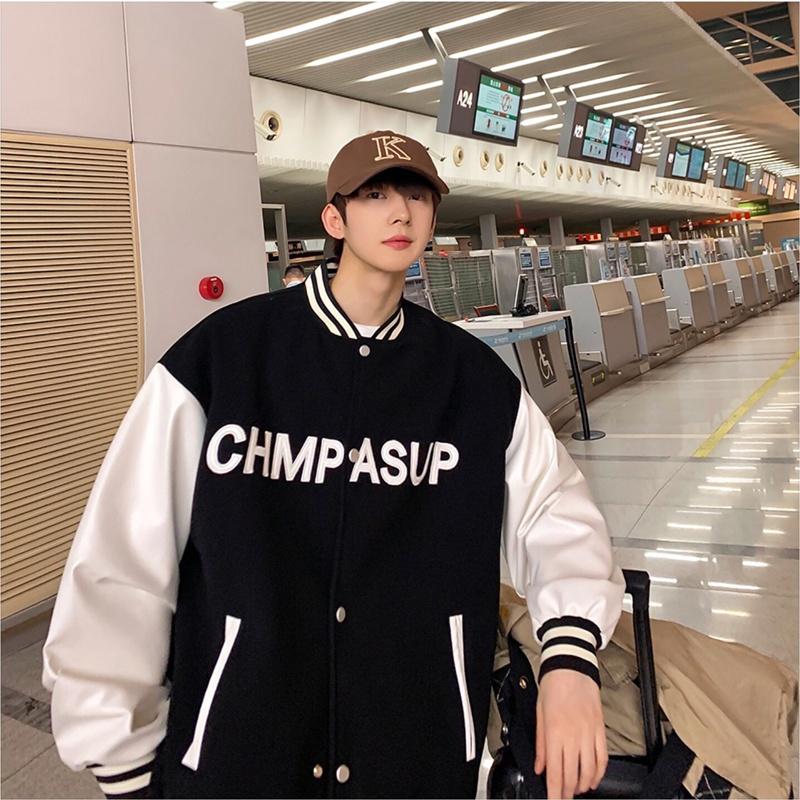 Áo bomber jacket dù 2 lớp khoác nam nữ unisex gió cúc bấm form rộng local brand ulzzang phong cách hàn quốc đep CHMPASUP