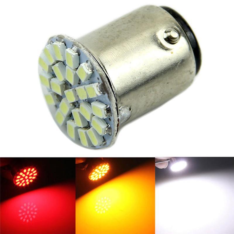 BÓNG ĐÈN LED XI NHAN, ĐÈN HẬU, PHANH, LÙI 22 LED Chân 1156 Hoặc 1157 Cho Xe Máy, Ô Tô 12V - 24V