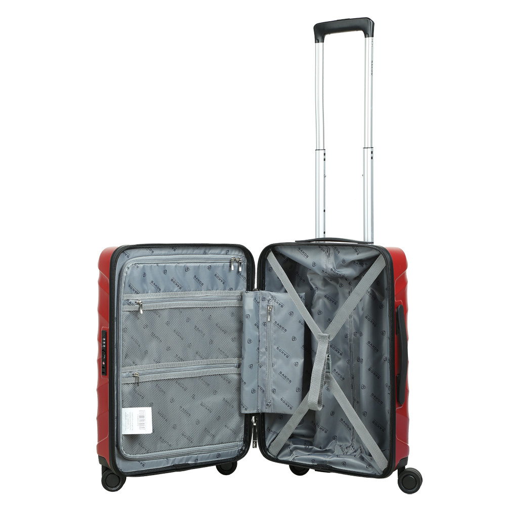 Vali nhựa du lịch SAKOS GRINZA Z22 (Size cabin 55cm/ 20inch TSA) - Hàng chính hãng