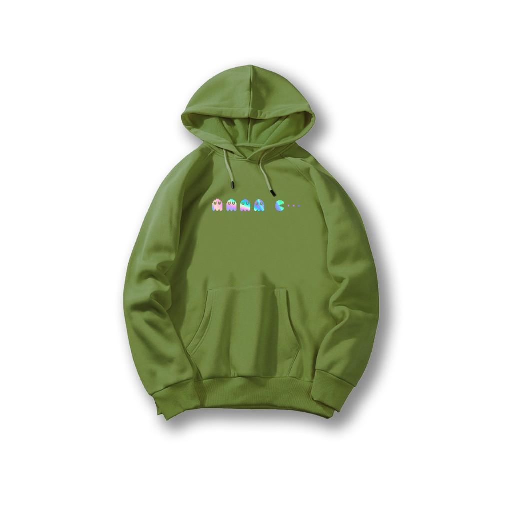 Áo hoodie Unisex dạ quang - Áo khoác nỉ phản quang họa tiết Game over in cao cấp