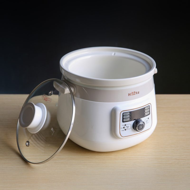 Nồi Nấu Chậm Lòng Gốm HAATZ CIM361 Đa Năng, Dung Tích 3L - 1000W - Hàng Chính Hãng Bảo Hành 2 Năm