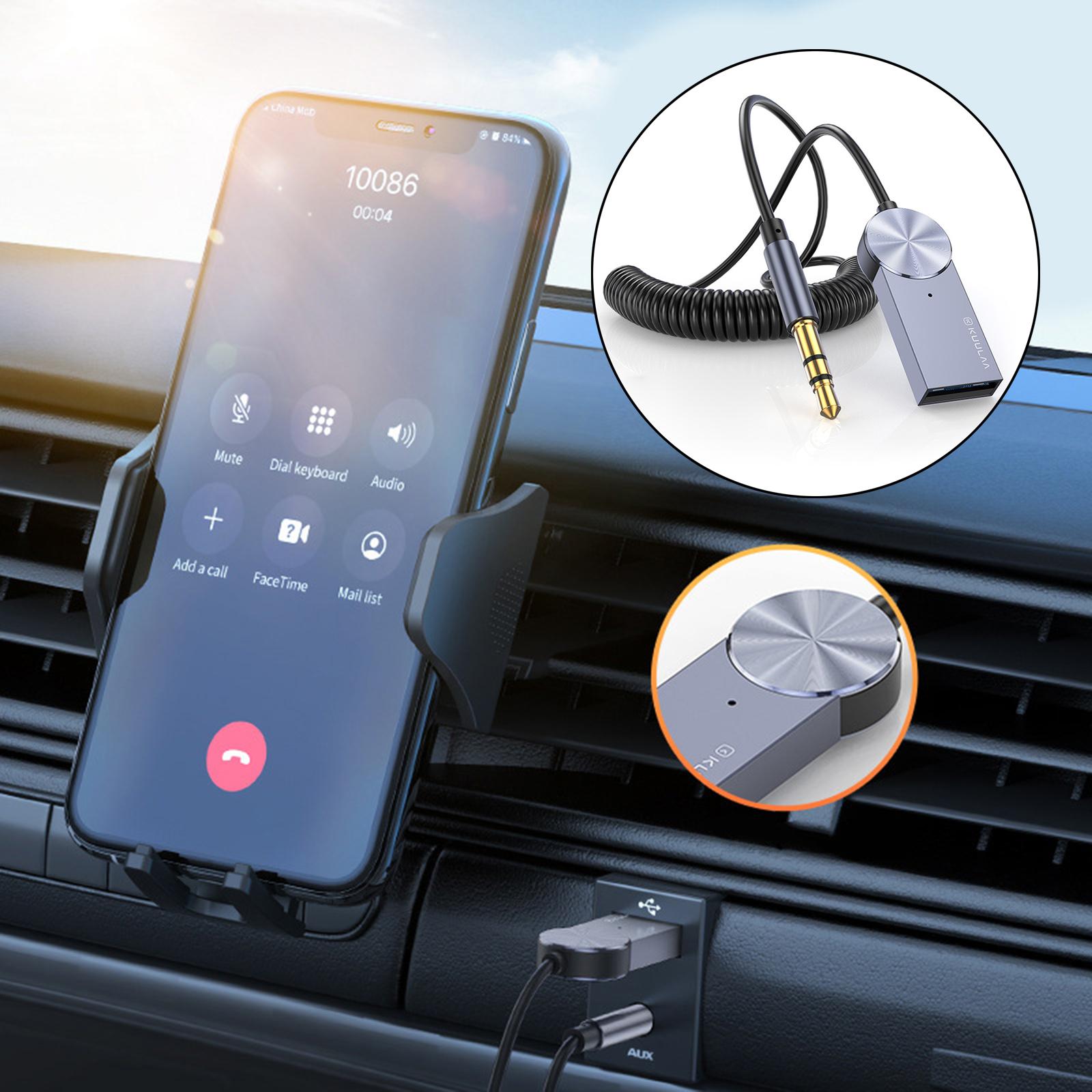 3.5mm Aux Bluetooth 5.0 Receiver Car Dongle Cable Adapter Transmitter