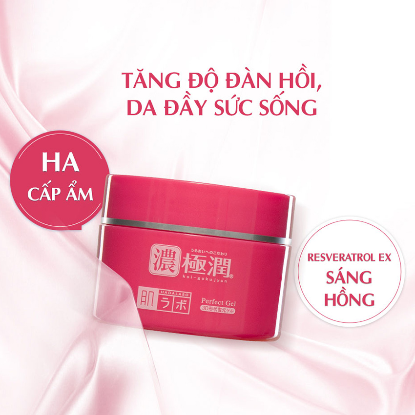 Gel dưỡng ẩm giúp làn da săn chắc Hada Labo Koi-Gokujyun 3D Perfect Gel (100g)