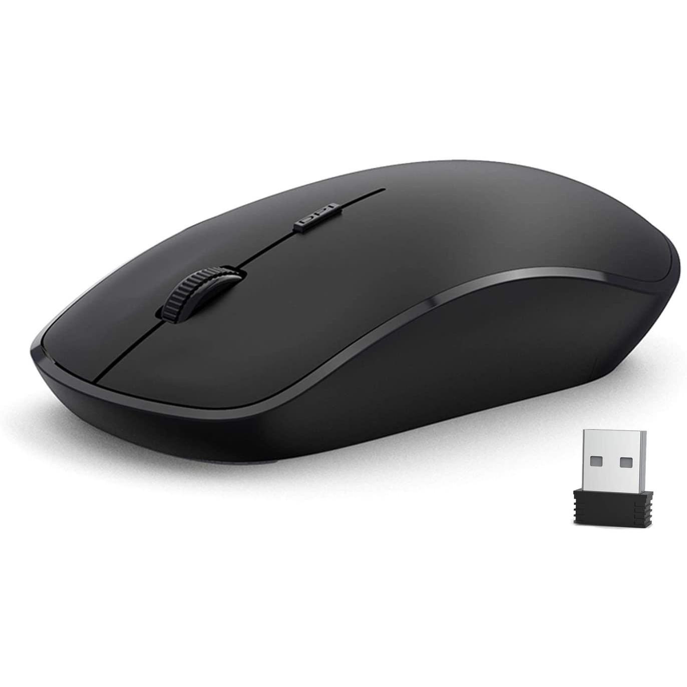Chuột Không Dây Cho Laptop, 2.4G Với USB Nano 2400 DPI Di Động Di Động Quang Chuột Không Dây Chuột Cho Laptop, PC, Máy Tính mạc