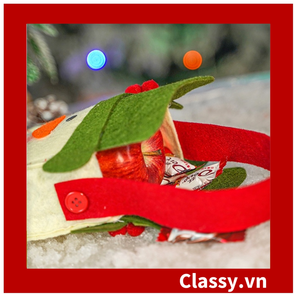Túi Quà Giáng Sinh Túi vải không dệt đựng quà giáng sinh, trang trí nhà cửa, cây thông Q1803