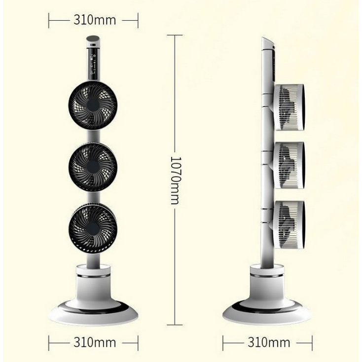 Quạt Đối Lưu Đa Luồng KARSON 3D Cao Cấp Có Remote Điều Khiển Từ Xa