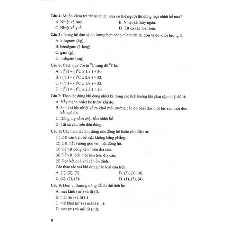 SÁCH - đề kiểm tra khoa học tự nhiên 6