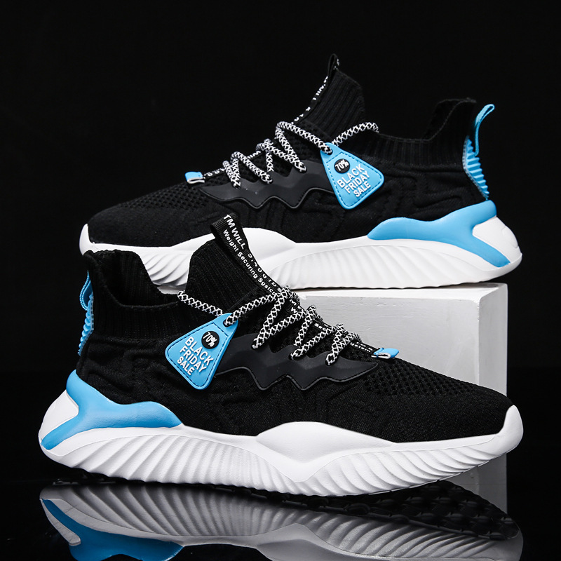 Giày Thể Thao Nam GEMI - Giày Sneaker Kaki - Đen Xanh - Đỏ Trắng, Giày Thể Thao Vải Thoáng Khí, Đế Chống Trượt - G5010